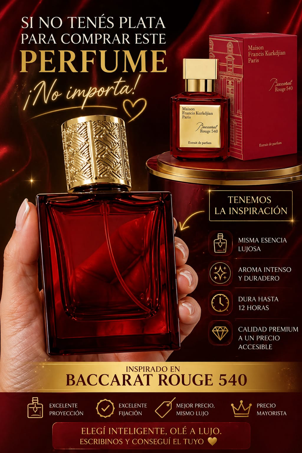Inspiración Baccarat Rouge 540